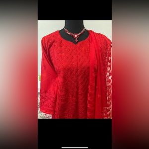 Ready to wear suit with sharara pants